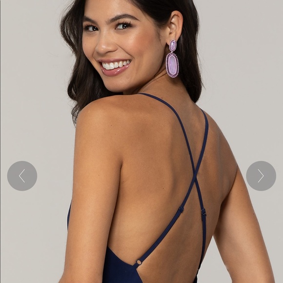 Navy Blue Prom Dress - Picture 5 of 6